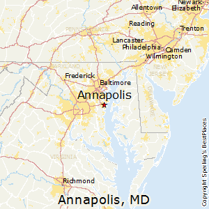 Annapolis,Maryland Map