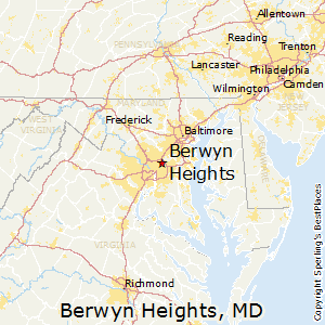 Berwyn_Heights,Maryland Map