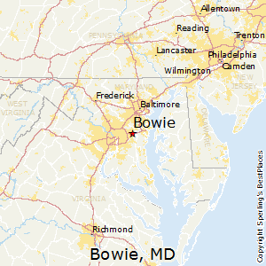 Bowie,Maryland Map