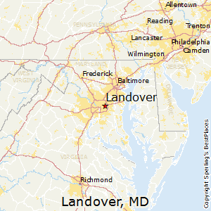 Landover,Maryland Map