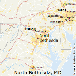 North_Bethesda,Maryland Map