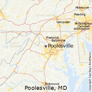 Poolesville,Maryland Map