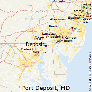 Port_Deposit,Maryland Map