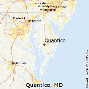 Quantico,Maryland Map