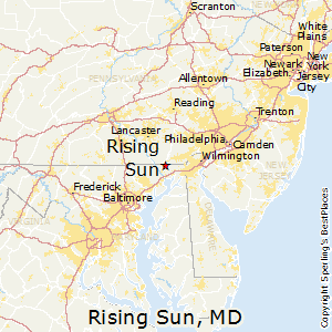 Rising_Sun,Maryland Map