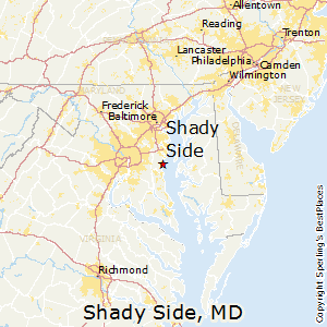 Shady_Side,Maryland Map