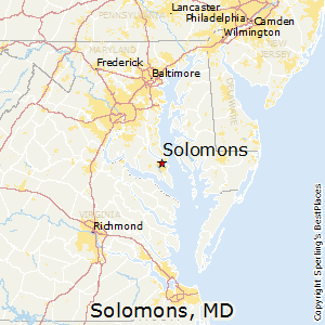 Solomons,Maryland Map
