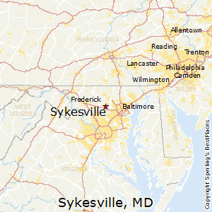 Sykesville,Maryland Map