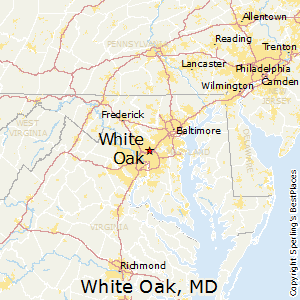White_Oak,Maryland Map