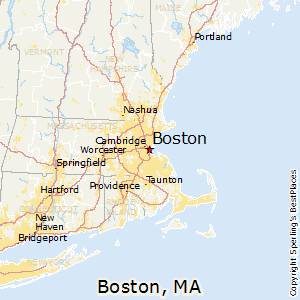 Boston,Massachusetts Map