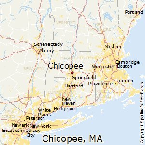 Chicopee,Massachusetts Map