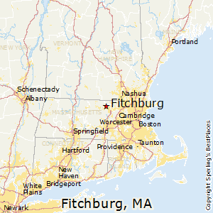 fitchburg massachusetts ma map population places bestplaces city