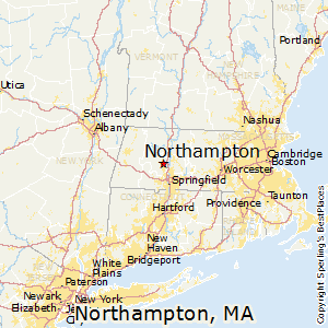 Northampton,Massachusetts Map