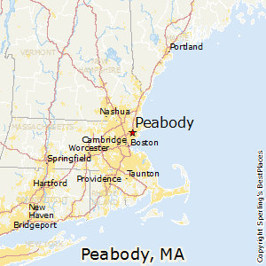 Peabody,Massachusetts Map