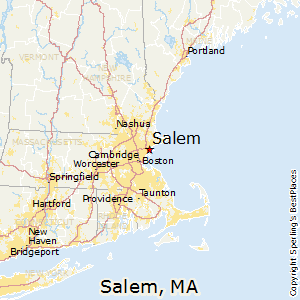 Salem,Massachusetts Map