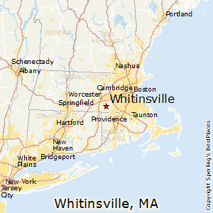 Whitinsville,Massachusetts Map