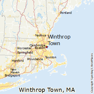 Winthrop_Town,Massachusetts Map