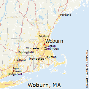 Woburn,Massachusetts Map