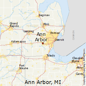 Ann_Arbor,Michigan Map