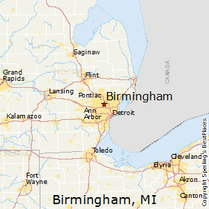 Birmingham,Michigan Map