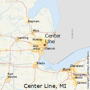 Center_Line,Michigan Map