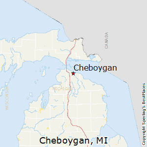 Cheboygan,Michigan Map