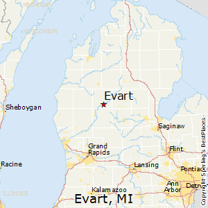 Map Of Evart Michigan Best Places to Live in Evart, Michigan