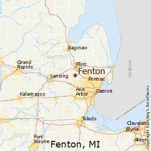 Fenton,Michigan Map