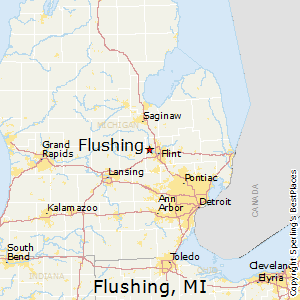 Flushing,Michigan Map