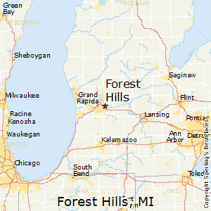 Forest_Hills,Michigan Map