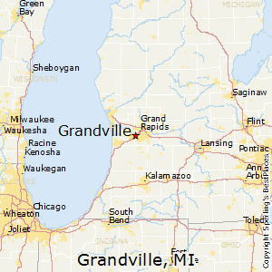 Grandville,Michigan Map