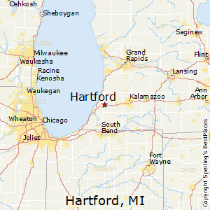 Hartford,Michigan Map