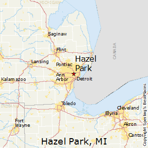 Hazel_Park,Michigan Map