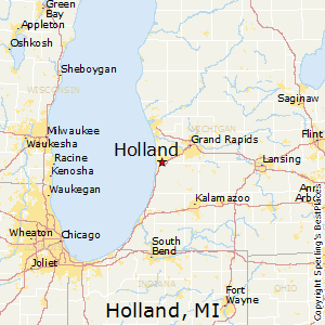 Holland,Michigan Map