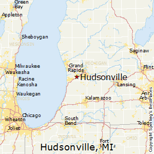 Hudsonville,Michigan Map