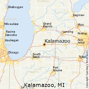 Kalamazoo,Michigan Map