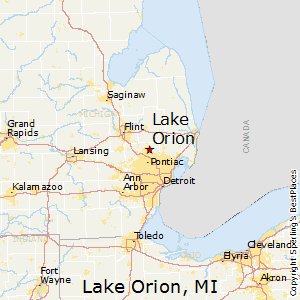 Lake_Orion,Michigan Map