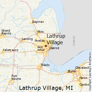 Lathrup_Village,Michigan Map