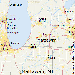 Mattawan,Michigan Map