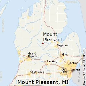 Mount_Pleasant,Michigan Map