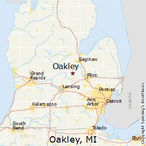 directions to oakley michigan