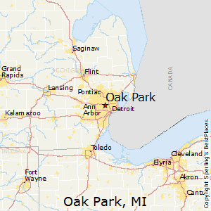 Oak_Park,Michigan Map