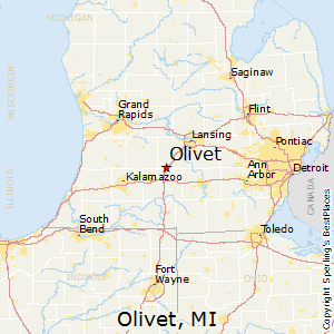 Olivet,Michigan Map