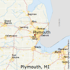 Plymouth,Michigan Map