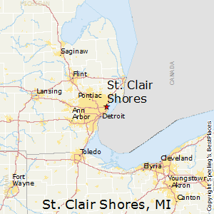 St_Clair_Shores,Michigan Map