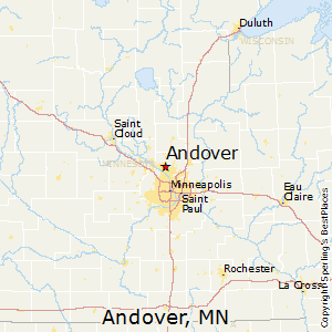 Andover,Minnesota Map