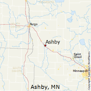 Ashby,Minnesota Map