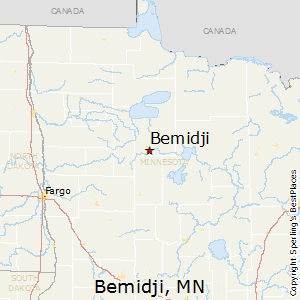 Bemidji,Minnesota Map
