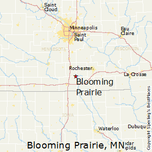 Blooming_Prairie,Minnesota Map