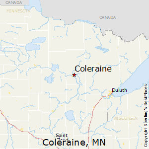 Coleraine,Minnesota Map